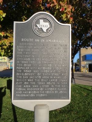 Route 66 in Amarillo Marker image. Click for full size.