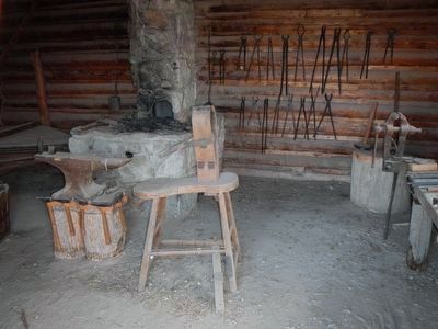 Blacksmith Shop & Corral image. Click for full size.
