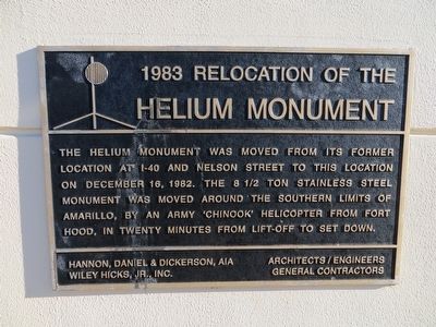 1983 Relocation of the Helium Monument Marker image. Click for full size.