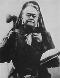Carrie Nation in 1910 image. Click for full size.