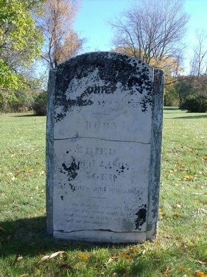 Gravestone of Chief Shaw-Shaw-Waw-Na-Beece. Click for full size. Gravestone of Chief Shaw-Shaw-Waw-Na-Beece image. Click for full size.