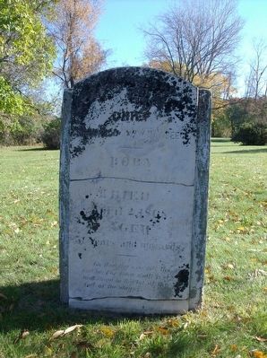 Gravestone of Chief Shaw-Shaw-Waw-Na-Beece image. Click for full size.