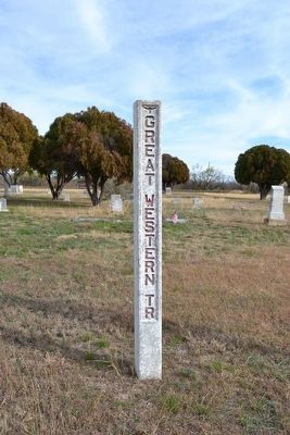 Western Cattle Trail Marker. Click for full size. Western Cattle Trail Marker image. Click for full size.