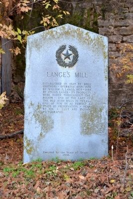 Lange's Mill Marker image. Click for full size.