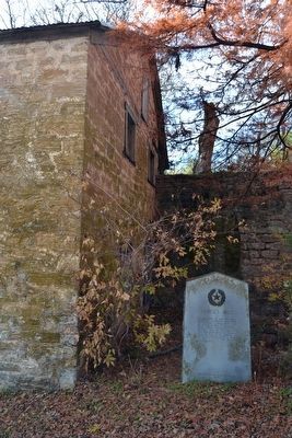 Lange's Mill Marker at West End of Mill image. Click for full size.