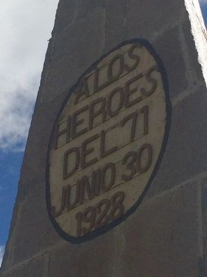 Battle of San Lucas Monument Marker. Click for full size. Battle of San Lucas Monument Marker image. Click for full size.