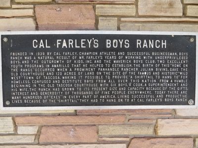 Cal Farley's Boys Ranch Marker image. Click for full size.