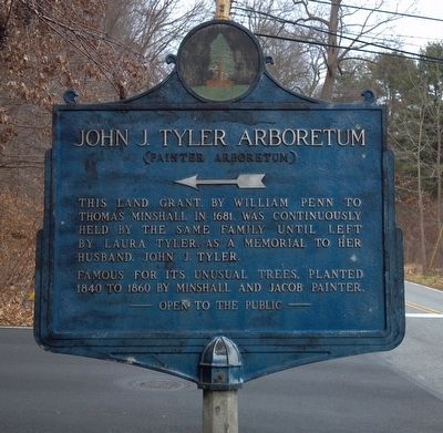 John J. Tyler Arboretum Marker. Click for full size. John J. Tyler Arboretum Marker image. Click for full size.