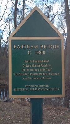 Bartram Bridge Marker. Click for full size. Bartram Bridge Marker image. Click for full size.