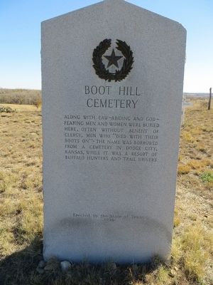 Boot Hill Cemetery Marker image. Click for full size.