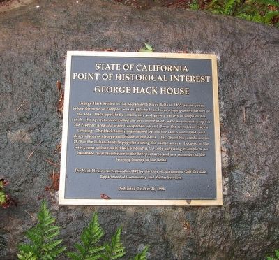 George Hack House Marker image. Click for full size.