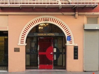Hamlin Hotel Marker. Click for full size. Hamlin Hotel Marker image. Click for full size.