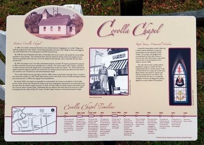 Historic Corolla Chapel Marker. Click for full size. Historic Corolla Chapel Marker image. Click for full size.