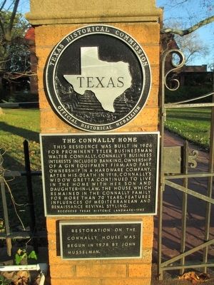 The Connally Home Marker image. Click for full size.