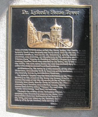 Dr. Lyford's Stone Tower Marker image. Click for full size.