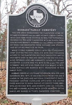 Hubbard Family Cemetery Marker image. Click for full size.