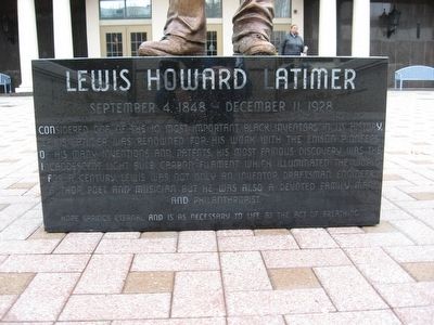 Lewis Howard Latimer Marker. Click for full size. Lewis Howard Latimer Marker image. Click for full size.