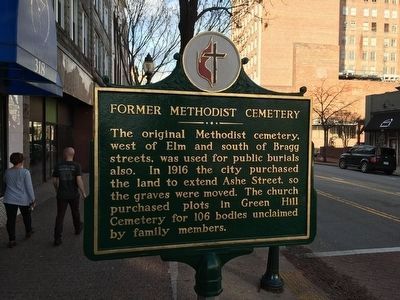 Former Methodist Cemetery Marker image. Click for full size.