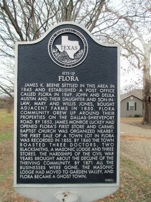 Site of Flora Marker image. Click for full size.