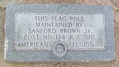 Ivanhoe Masonic Lodge Flag Pole Marker image. Click for full size.