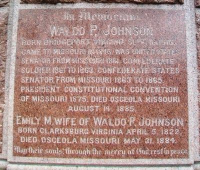 Waldo P. Johnson Monument Marker image. Click for full size.