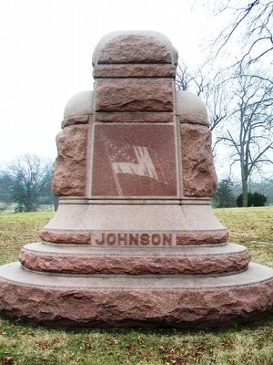Waldo P. Johnson Monument (back) image. Click for full size.
