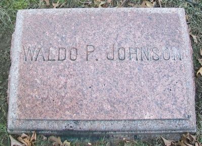 Waldo P. Johnson Headstone image. Click for full size.
