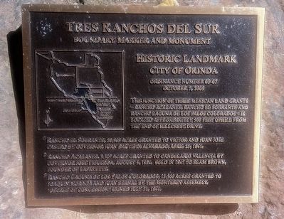 Tres Ranchos Del Sur Marker image. Click for full size.