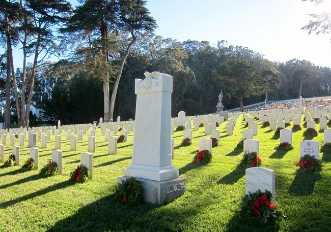 U.S.S. Oregon Marine Corps Memorial Marker - Wide View. Click for full size. U.S.S. Oregon Marine Corps Memorial Marker - Wide View image. Click for full size.