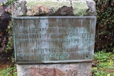 David Crockett's Gravestone image. Click for full size.