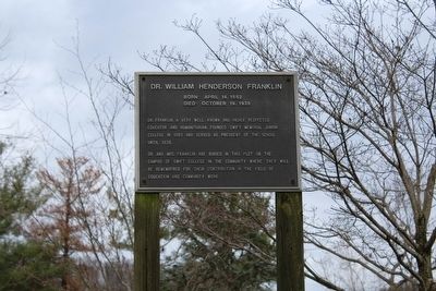 Dr. William Henderson Franklin Marker image. Click for full size.