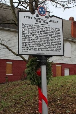 Swift Memorial College Marker image. Click for full size.