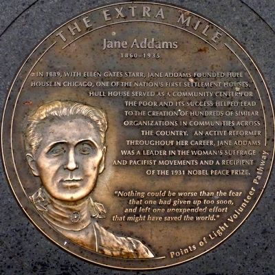 Jane Addams 1860 - 1935 Marker image. Click for full size.