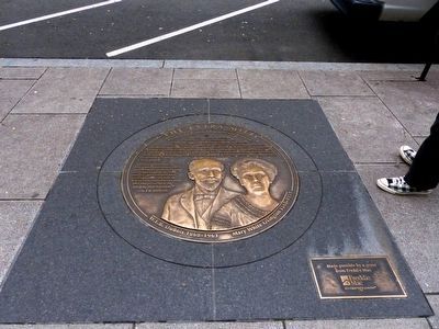 W.E.B DuBois 1868 - 1963<br>Mary White Ovington 1865-1951 Marker. Click for full size. W.E.B DuBois 1868 - 1963<br>Mary White Ovington 1865-1951 Marker image. Click for full size.