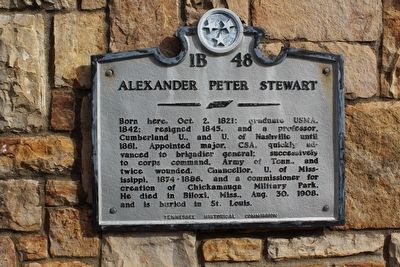 Alexander Peter Stewart Marker. Click for full size. Alexander Peter Stewart Marker image. Click for full size.