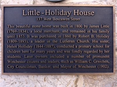 Little-Holiday House Marker. Click for full size. Little-Holiday House Marker image. Click for full size.