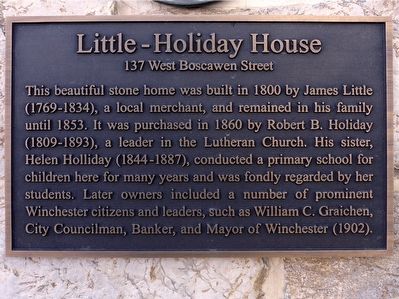 Little-Holiday House Marker image. Click for full size.