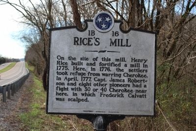 Rice's Mill Marker. Click for full size. Rice's Mill Marker image. Click for full size.