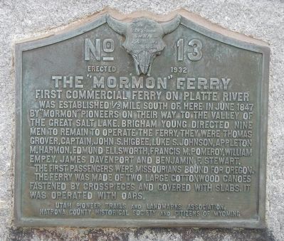 The “Mormon” Ferry Marker. Click for full size. The “Mormon” Ferry Marker image. Click for full size.