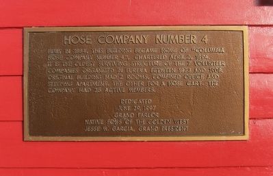 Hose Company Number 4 Marker image. Click for full size.