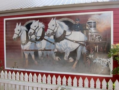 Hose Company Number 4 - Mural on West Side of Building image. Click for full size.