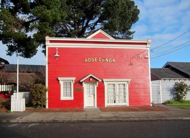 Hose Company Number 4 Firehouse and Marker image. Click for full size.
