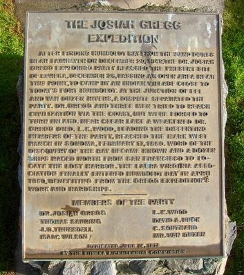 The Josiah Gregg Expedition Marker image. Click for full size.
