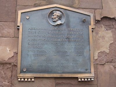 Abraham Lincoln’s Visit Marker. Click for full size. Abraham Lincoln’s Visit Marker image. Click for full size.