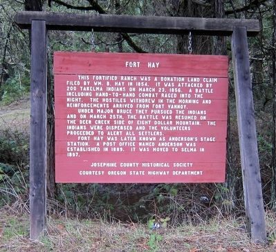 Fort Hay Marker image. Click for full size.