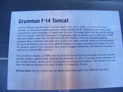 Grumman F-14 Tomcat Marker image. Click for full size.