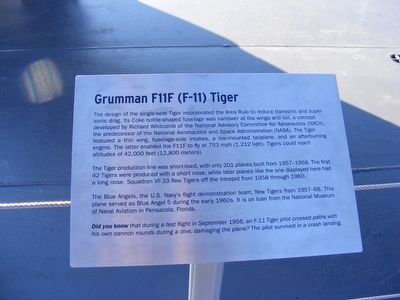 Grumman F11F (F-11) Tiger Marker image. Click for full size.