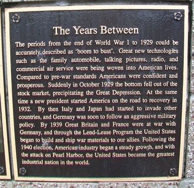 The Years Between Marker. Click for full size. The Years Between Marker image. Click for full size.