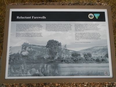 Reluctant Farewells Marker. Click for full size. Reluctant Farewells Marker image. Click for full size.
