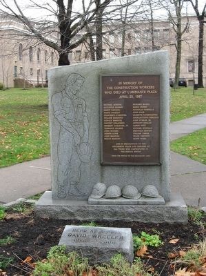 L�Ambiance Plaza Worker�s Memorial image. Click for full size.